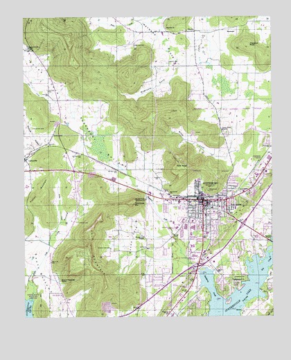 Scottsboro, AL USGS Topographic Map