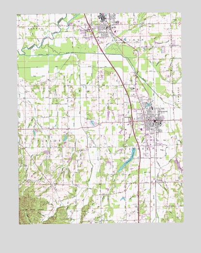 Scottsburg, IN USGS Topographic Map