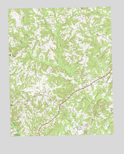 Scottsburg, VA USGS Topographic Map