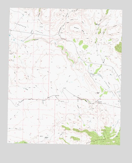 Bismarck Mesa, AZ USGS Topographic Map