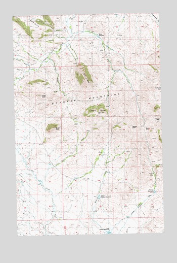 Scotty Butte, MT USGS Topographic Map