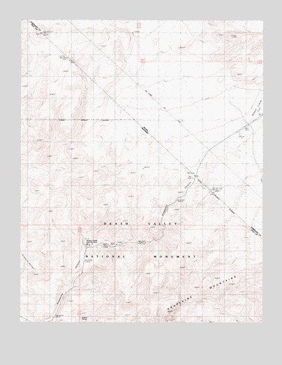 Scottys Castle, CA USGS Topographic Map