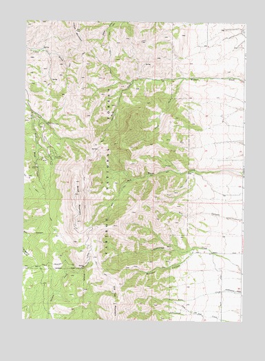Scout Mountain, ID USGS Topographic Map