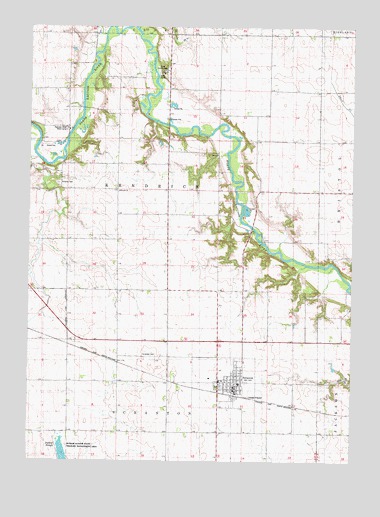Scranton, IA USGS Topographic Map