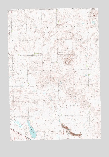 Scranton NE, ND USGS Topographic Map