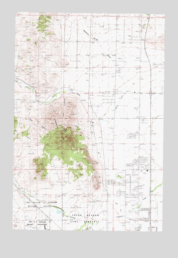 Scratchgravel Hills, MT USGS Topographic Map