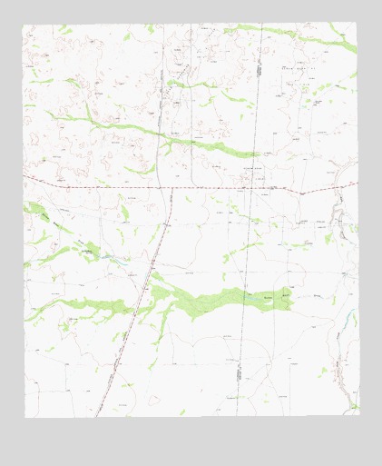 Screw Bean Draw East, TX USGS Topographic Map