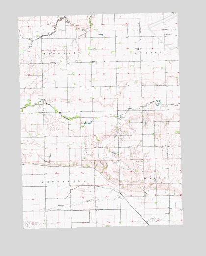 Scribner SW, NE USGS Topographic Map