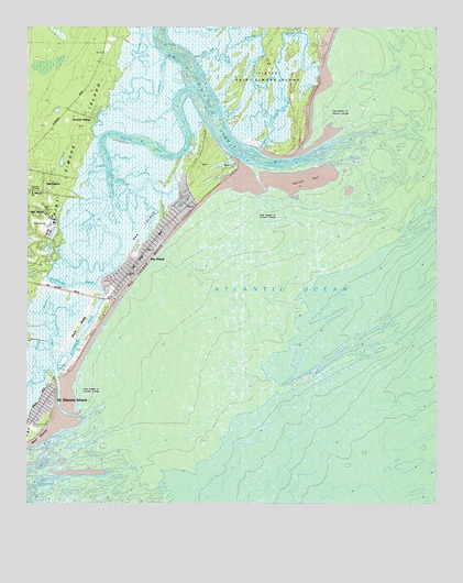 Sea Island, GA USGS Topographic Map