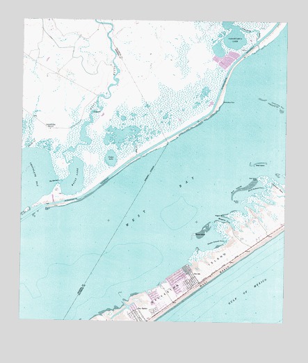 Sea Isle, TX USGS Topographic Map
