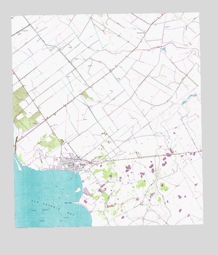 Seadrift, TX USGS Topographic Map