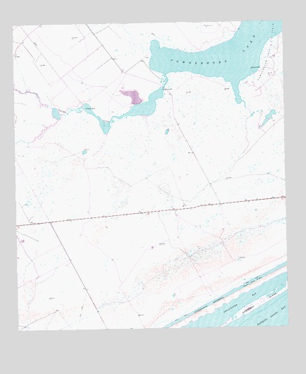 Seadrift NE, TX USGS Topographic Map