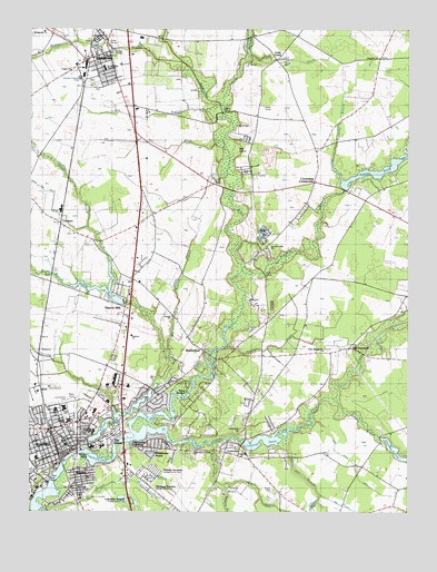 Seaford East, DE USGS Topographic Map
