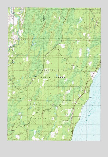 Seagull Point, MI USGS Topographic Map