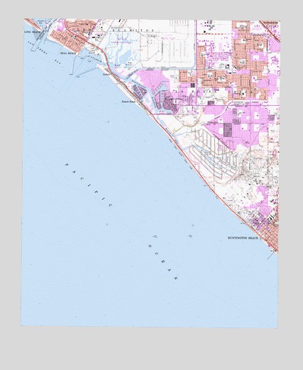 Seal Beach, CA USGS Topographic Map
