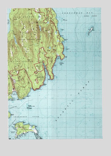 Seal Harbor, ME USGS Topographic Map