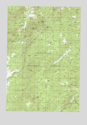 Bison Canyon, MT USGS Topographic Map