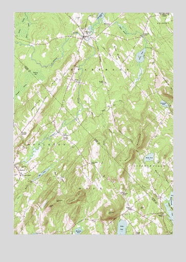 Searsmont, ME USGS Topographic Map