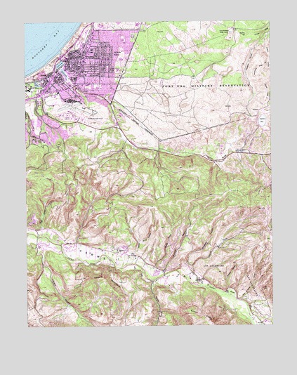 Seaside, CA USGS Topographic Map