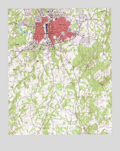 Albemarle, NC USGS Topographic Map