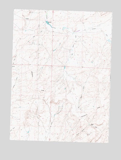Seaverson Reservoir, WY USGS Topographic Map