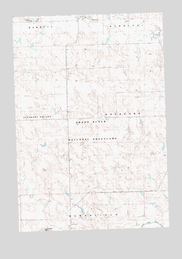 Bison NW, SD USGS Topographic Map