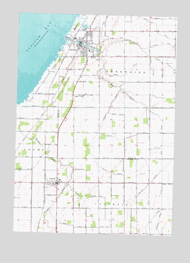 Sebewaing, MI USGS Topographic Map