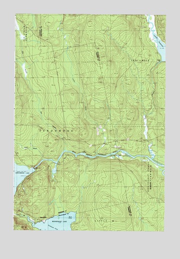 Seboomook, ME USGS Topographic Map
