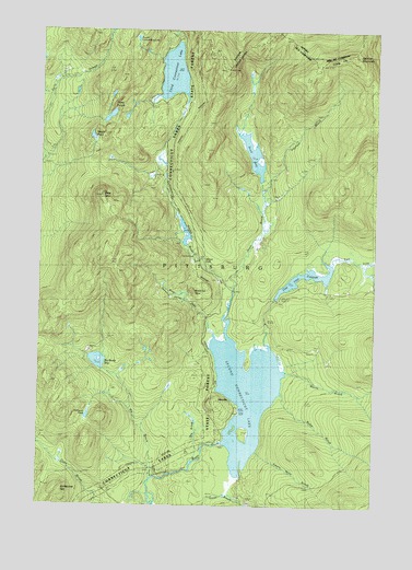 Second Connecticut Lake, NH USGS Topographic Map