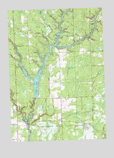 Secord Lake, MI USGS Topographic Map