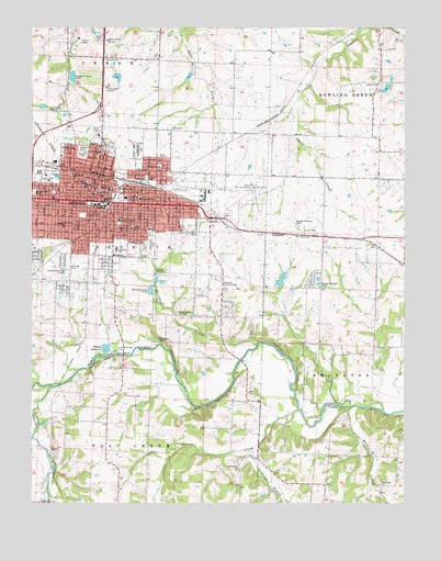 Sedalia East, MO USGS Topographic Map
