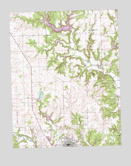 Sedan, KS USGS Topographic Map