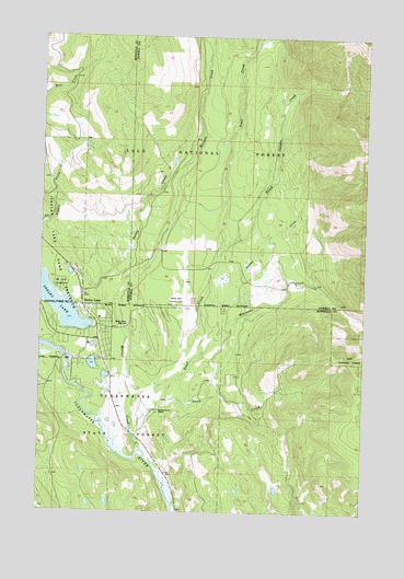 Seeley Lake East, MT USGS Topographic Map