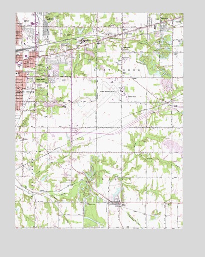 Seelyville, IN USGS Topographic Map