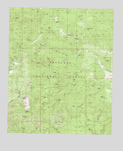 Seepage Mountain, AZ USGS Topographic Map