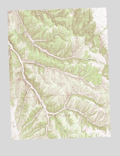 Segar Mountain, CO USGS Topographic Map
