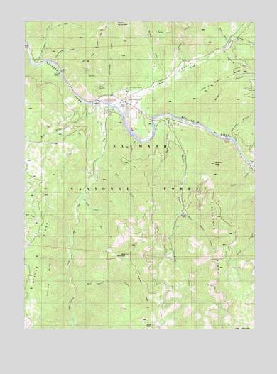 Seiad Valley, CA USGS Topographic Map