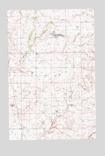 Seifort Reservoir, MT USGS Topographic Map