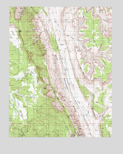 Bitter Creek Divide, UT USGS Topographic Map