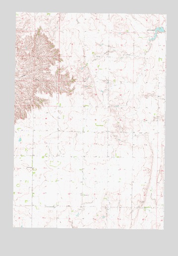 Selby NW, SD USGS Topographic Map