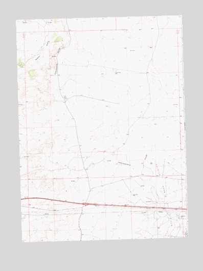 Bitter Creek NE, WY USGS Topographic Map