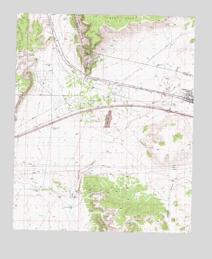 Seligman West, AZ USGS Topographic Map