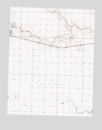 Selkirk NW, KS USGS Topographic Map