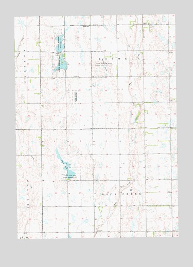 Bitter Lake, SD USGS Topographic Map
