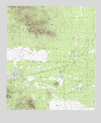 Sells East, AZ USGS Topographic Map