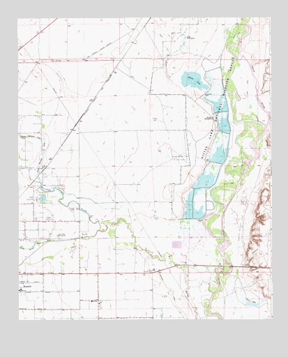 Bitter Lake, NM USGS Topographic Map