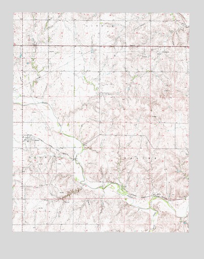 Selman, OK USGS Topographic Map