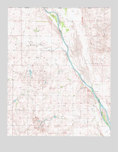 Selman NW, OK USGS Topographic Map