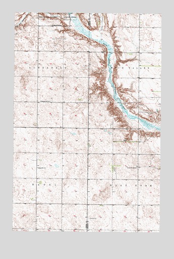 Selz NE, ND USGS Topographic Map