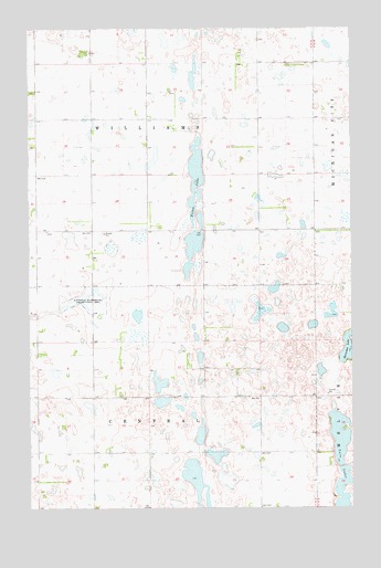 Bitter Lake, ND USGS Topographic Map